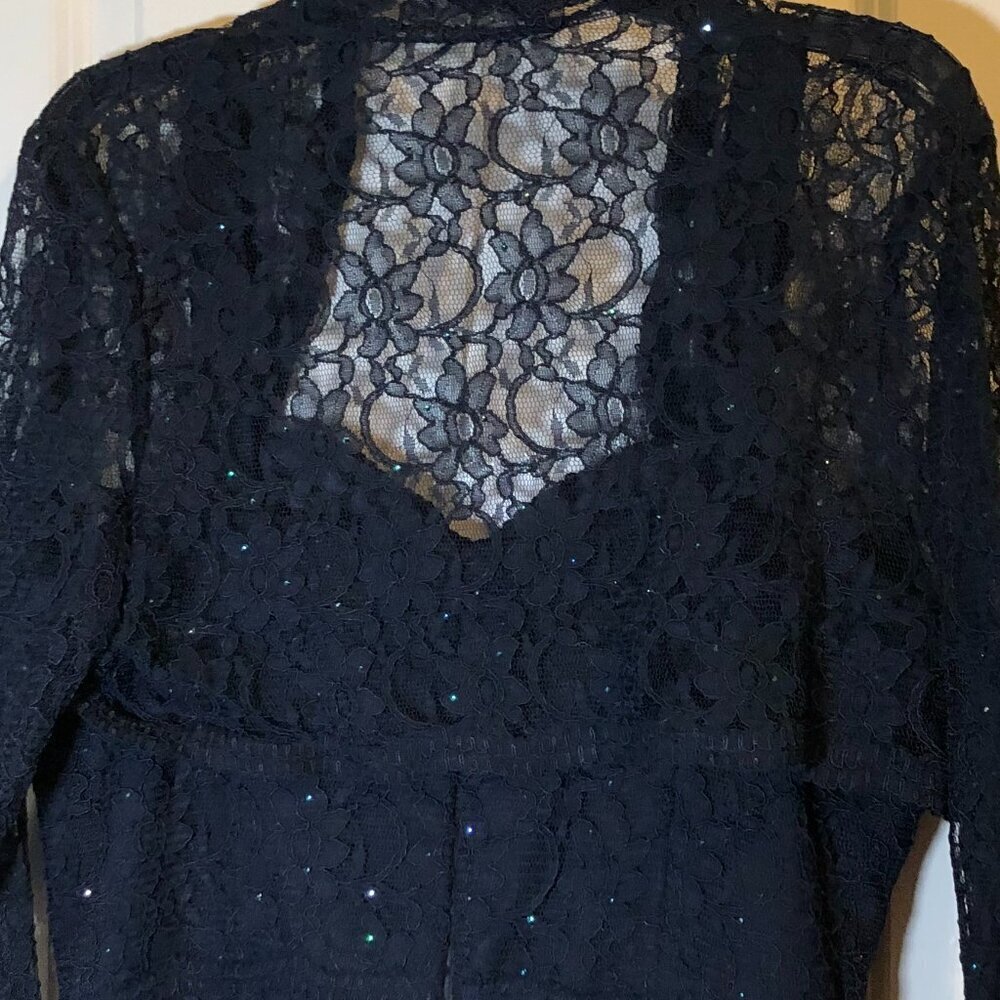 Ideas by Barbara Gown Style# 5825 NAVY BLUE Size M NWT - Picture 8 of 16